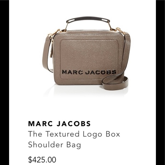 3X “HOST PICK” Marc Jacobs The Textured Logo Box Shoulder Bag - Picture 2 of 10